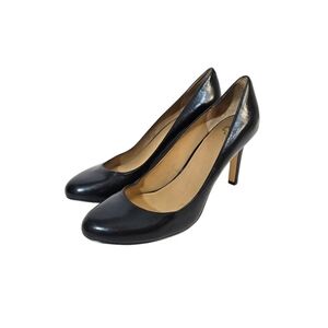 Ann Taylor Black Leather Heels